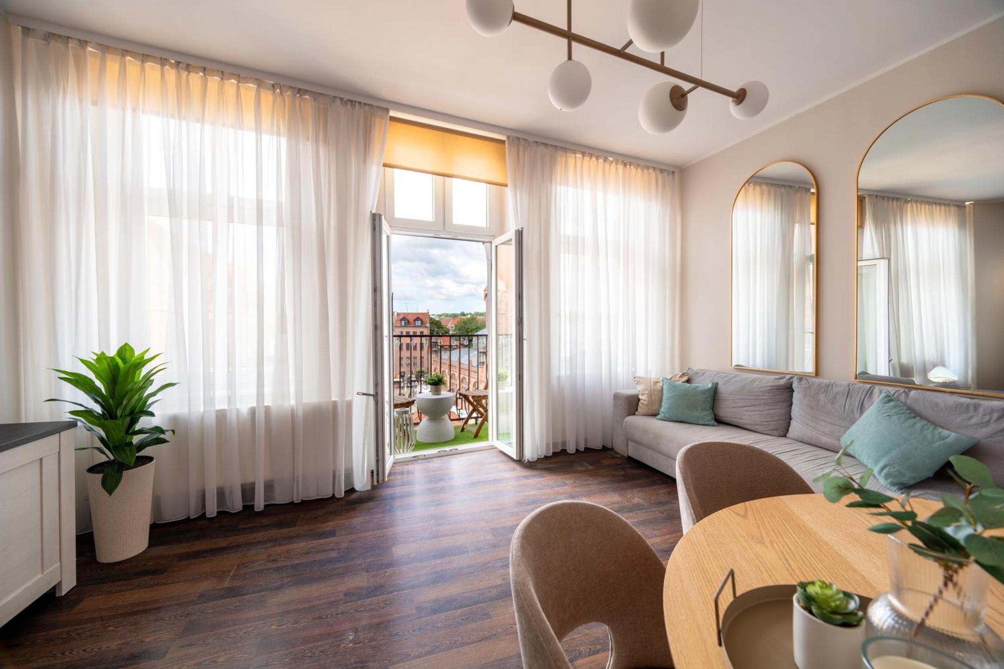 Stunning Apartment With Balcony Danzig Exterior foto